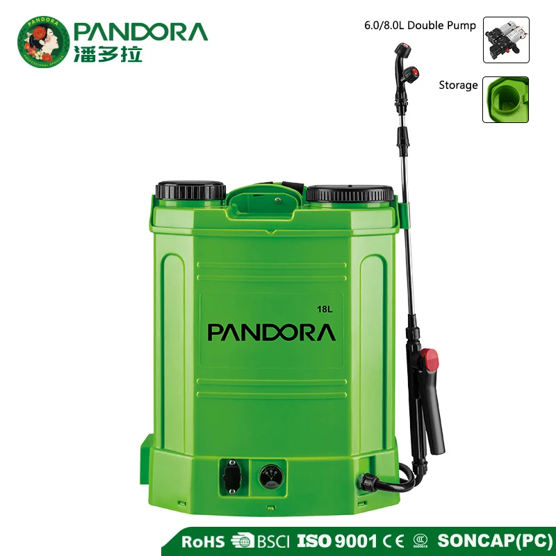 16L 18L 20L Agriculture Knapsack Double Pump Electric Sprayer